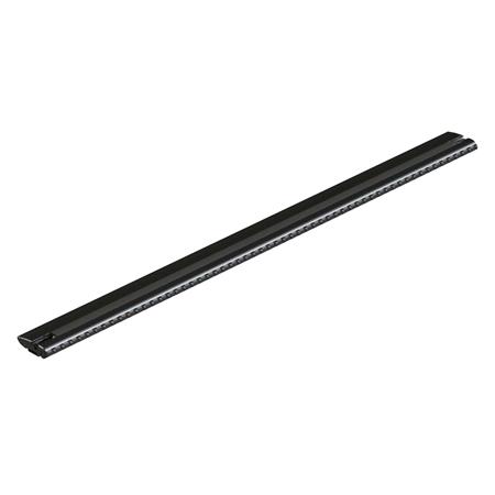 Nordrive Silenzio CX Black Edge Roof Bars for Volkswagen TAIGO, 2021 Onwards, With Raised Roof Rails