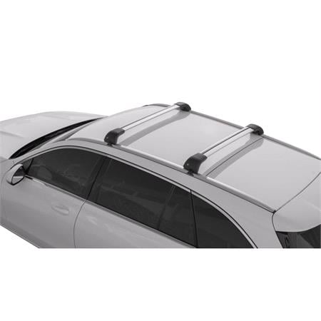 Nordrive Silenzio CX Black Edge Roof Bars for Skoda ENYAQ iV SUV, 2020 Onwards, With Solid Roof Rails