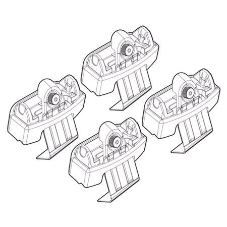 Nordrive Alumia silver aluminium aero Roof Bars for Seat IBIZA V, 5 Door, 2008 2017