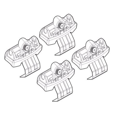 Nordrive Alumia silver aluminium aero Roof Bars for Range Rover Evoque, 2011 2018, 5 Door Model, Without Roof Rails