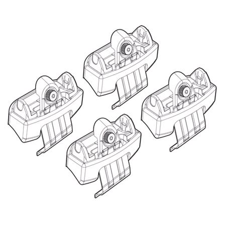 Nordrive Quadra black steel Roof Bars for Toyota RAV4, 2012 2019, Without Roof Rails