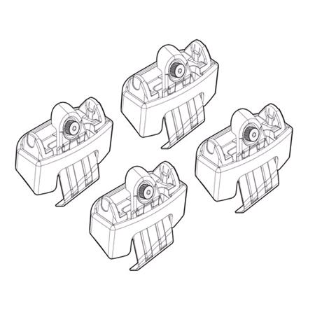 Nordrive Alumia silver aluminium aero Roof Bars for Kia Rio III, 5 Door, 2011 2017