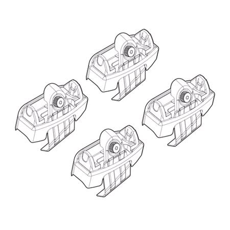 Nordrive Quadra black steel Roof Bars for Mazda 2, 2014 Onwards, 5 Door Model