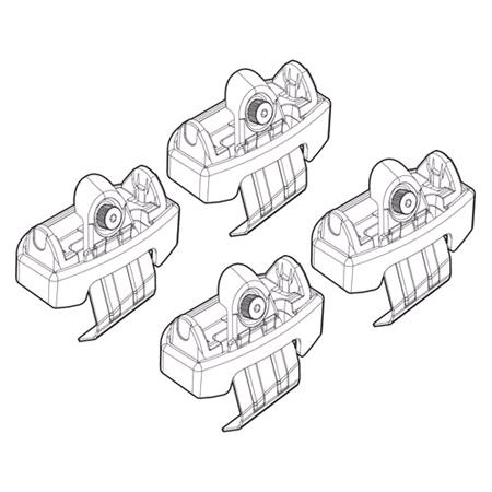 Nordrive Silenzio Black aluminium wing Roof Bars for Mazda 6 Saloon 2012 2022