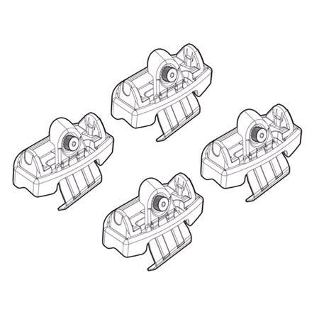 Nordrive Quadra black steel Roof Bars for Ford Ka PLUS 2016 Onwards, Without Roof Rails