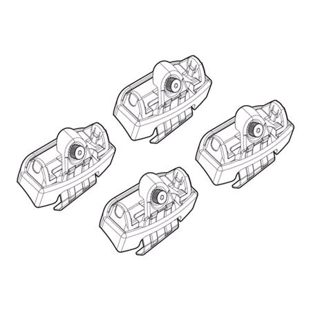 Nordrive Quadra black steel Roof Bars for Kia Rio IV 2017 2023