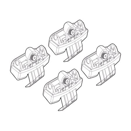 Nordrive Alumia silver aluminium aero Roof Bars for BMW X2 2017 2023