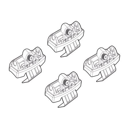 Nordrive Alumia silver aluminium aero Roof Bars for Lancia YPSILON 2024 Onwards