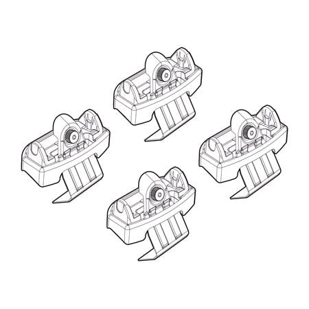 Nordrive Quadra black steel Roof Bars for Mitsubishi COLT VII Hatchback 2023 Onwards