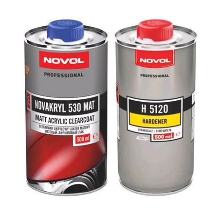 NOVOL Novakryl 530   Acryl Clearcoat 2:1, Matt Finish, Kit