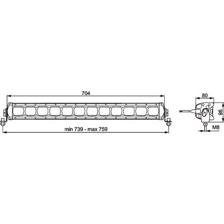 LIGHTBAR 12 LED 5500lm 