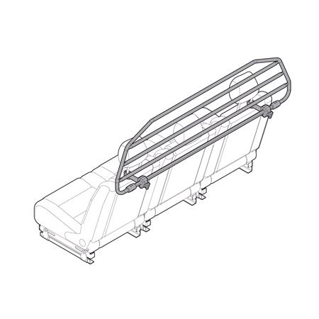 Car Dog Guard / Dog Barrier Set (990x240mm), For Volkswagen GOLF VII Estate 2013 to 2019