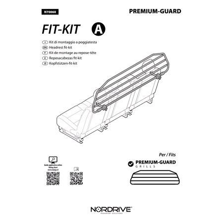 Car Dog Guard / Dog Barrier Set (990x240mm), For Volkswagen GOLF VII Estate 2013 to 2019