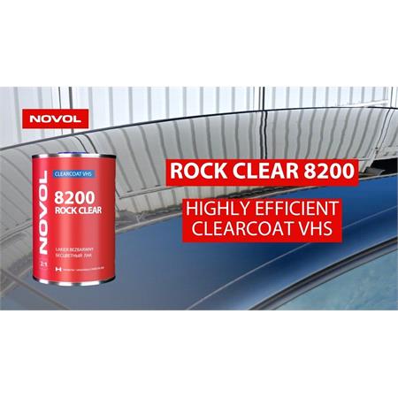 Novol N Range Rock Clear 8200, 2:1 VHS Clearcoat, 1 Litre; Requires 500ml Hardener 90 800 