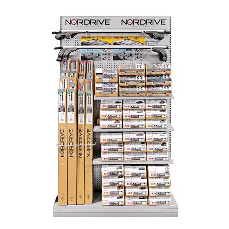 Nordrive modular display rack P, panels and accessories kit   210 cm