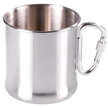 Stainless Steel Camping Mug with a Carabiner   270ml