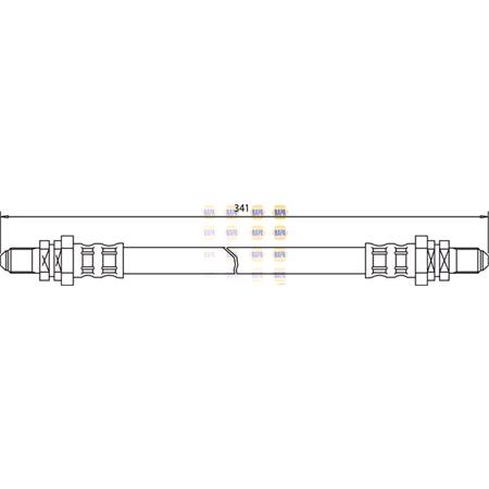 NAPA Rear Left/Right Brake Hose   NBH1264