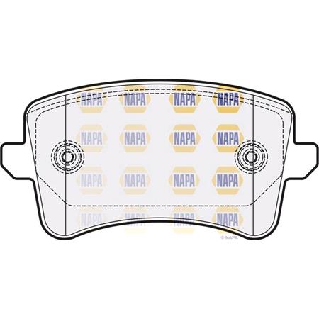 NAPA Rear Brake Pads (Full set for Rear Axle)