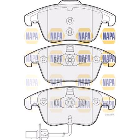 NAPA Front Brake Pads (Full set for Front Axle)