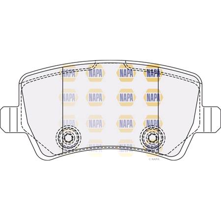 NAPA Rear Brake Pads (Full set for Rear Axle)   NBP1700