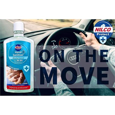 Nilco 70 Alcohol Hand Sanitiser, Kills 99.9 of Bacteria   Jumbo 500ml Size