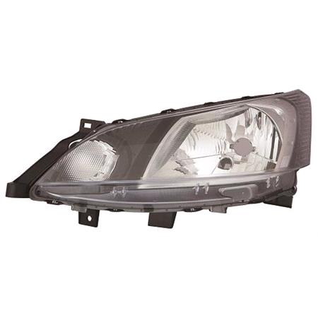 Left Headlamp (Halogen, Takes H4 Bulb, Spain Produced Models Only, Original Equipment) for Nissan NV200 Bus 2010 on