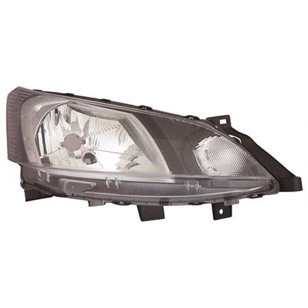 Right Headlamp (Halogen, Takes H4 Bulb, Spain Produced Models Only, Original Equipment) for Nissan NV200 Bus 2010 on