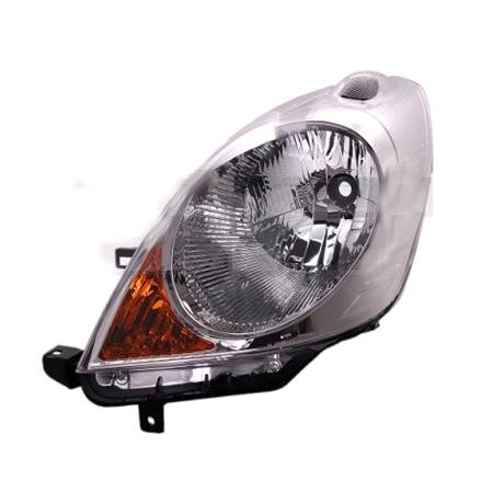Left Headlamp (Takes H4 Bulb, Supplied With Motor & Bulbs, Original Equipment) for Nissan NOTE 2005 2008