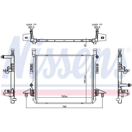 Nissens Radiator   606780