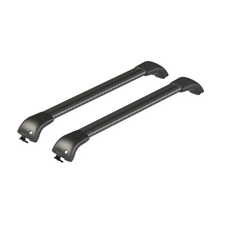 Nordrive Silenzio CX Black Edge Roof Bars for Volvo V60 I Cross Country, 2010 2018, With Solid Roof Rails