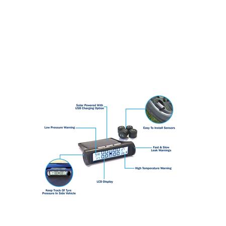 Tyre Pressure Monitoring System With Bluetooth