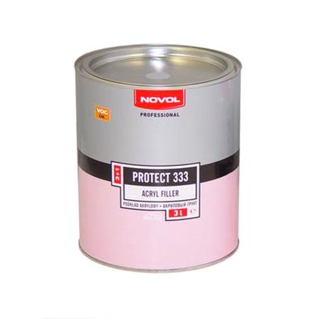 Protect 333   Acrylic Filler 3+1Grey, 3.0 Litre
