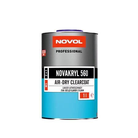 Novol Novakryl 560   HS Acrylic Air Dry Clearcoat, 2+1, 1 Litre ; Requires H5160 Hardener   N91384 [