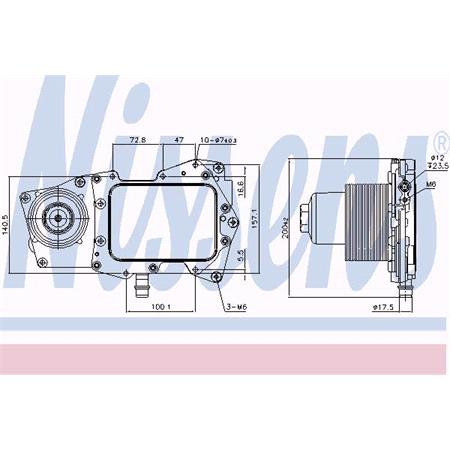 Nissens Engine Oil Cooler   90945
