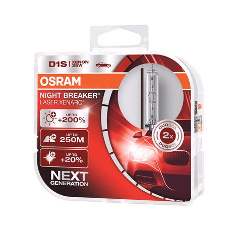 Osram Xenarc Night Breaker Laser D1S 12V Bulb    Twin Pack for Opel ZAFIRA Van, 2010 Onwards