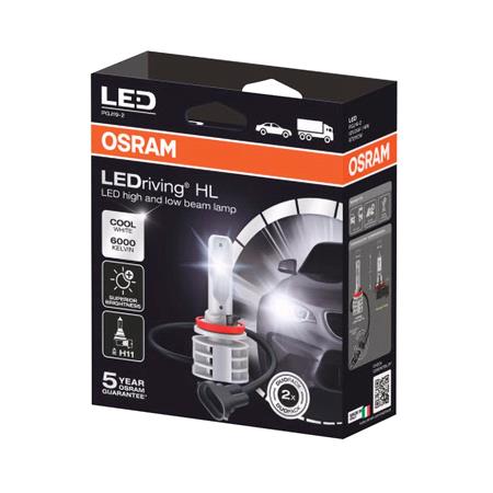 Osram 12/24V 14W LED Driving Off Road Cool White H11 Bulbs   Twin Pack