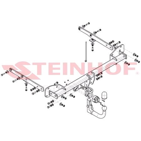 Steinhof Automatic Detachable Towbar (vertical system) for Vauxhall ASTRA Estate, 2016 Onwards