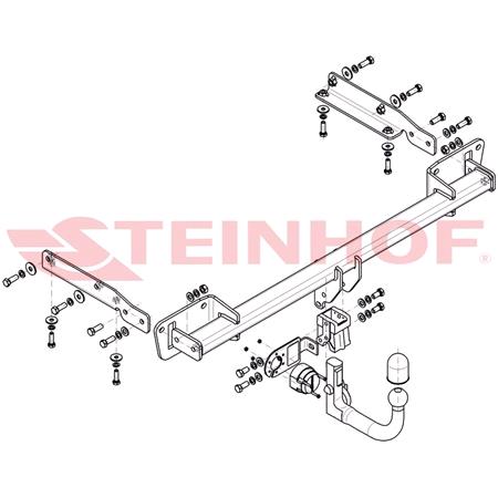 Steinhof Automatic Detachable Towbar (vertical system) for Vauxhall ASTRA, 2015 Onwards