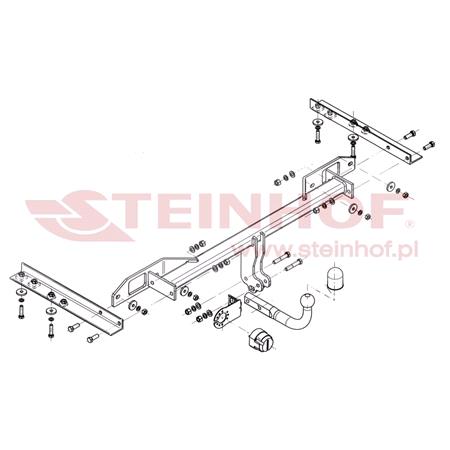 Steinhof Towbar (fixed with 2 bolts) for Opel INSIGNIA A Country Tourer, 2008 2017