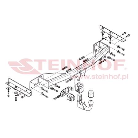 Steinhof Automatic Detachable Towbar (vertical system) for Vauxhall MERIVA Mk II, 2010 2017