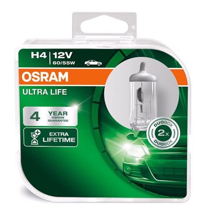 Osram ultra Life H4 12V Bulb    Twin Pack