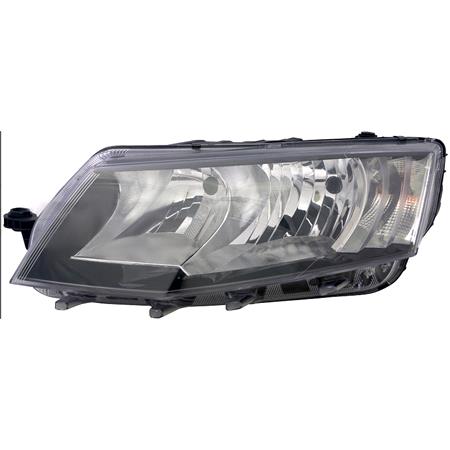 Left Headlamp (Halogen, Takes H7/H15 Bulbs, Supplies Without Motor, Original Equipment) for Skoda OCTAVIA 2013 on