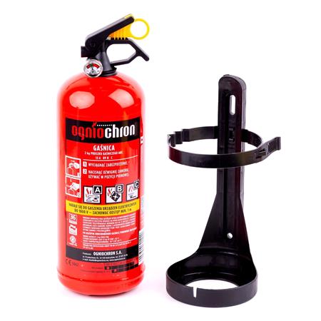 Powder Fire Extinguisher ABC with Pressure Gauge and Wall Fixing   2kg