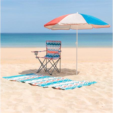 Yello Folding Chair   Stripe Blue