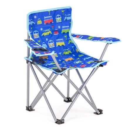 Official Volkswagen Campervan Kids Camping Chair   Blue