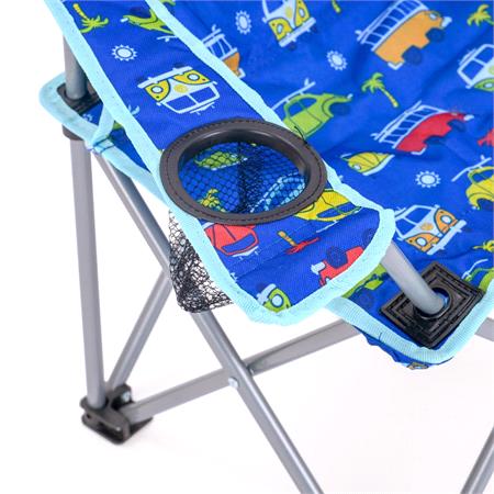 Official Volkswagen Campervan Kids Camping Chair   Blue