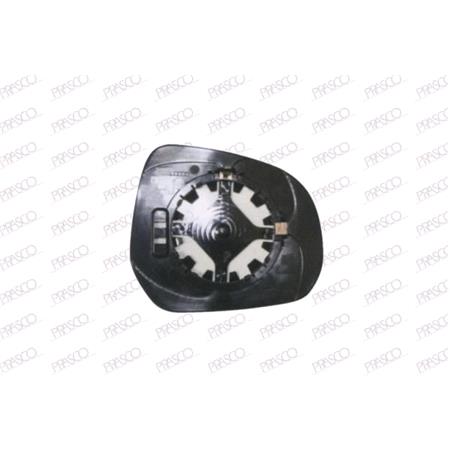 Left Wing Mirror Glass (heated) and Holder for VAUXHALL AGILA, 2008 2015