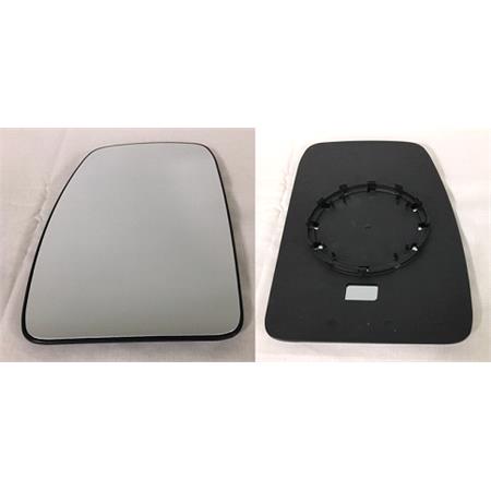 Left Wing Mirror Glass (not heated) and Holder for Vauxhall MOVANO Combi, 2003 2010