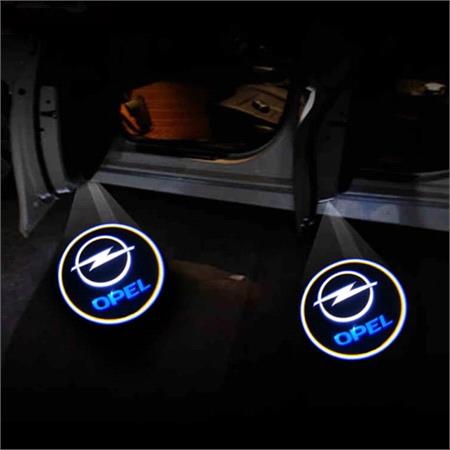 Opel Car Door LED Puddle Lights Set (x2)   WIreless 