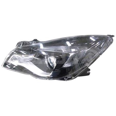 Left Headlamp (Halogen, Takes HIR Bulb, With LED  Daytime Running Light, Supplied  With Motor, Original Equipment) for Opel INSIGNIA Hatchback 2014 2017